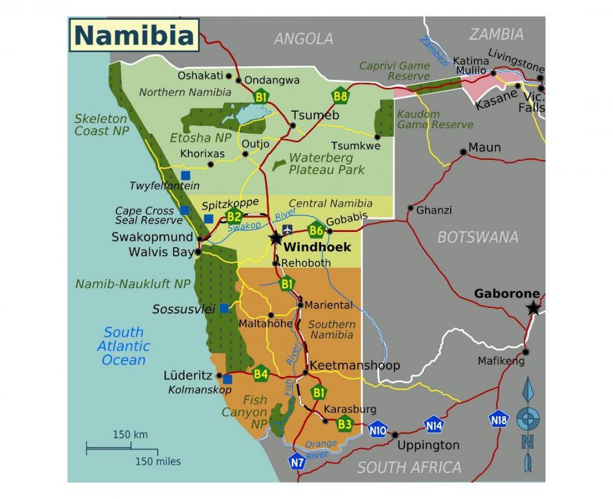 Kat jeyografik nan nò Namibi 