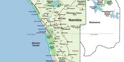 Kat jeyografik la nan Namibi